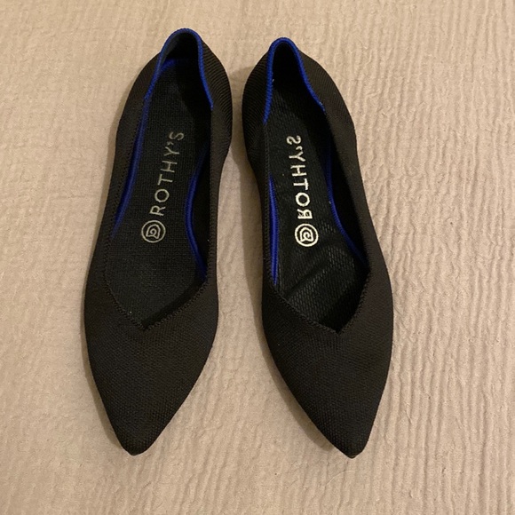 Rothy's Black and Blue Flats - Picture 3 of 5